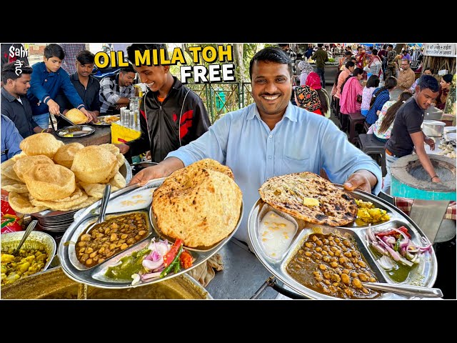 30 Rs Unique Nashta | Tandoori Chole Bhature | Punjabi Street Food India