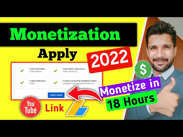 Monetization Apply in 2022 | किसी भी चैनल को Monetize करो💲 । How To Monetize YouTube Channel in 2022