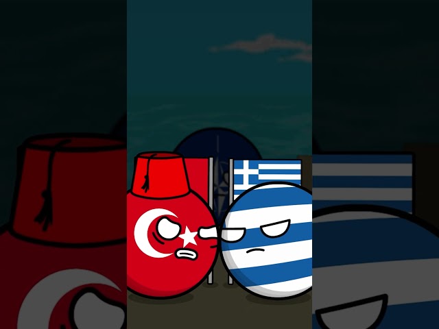 Grecia VS Turquía #countryballs
