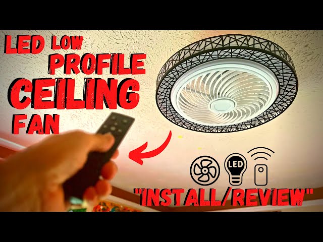 Remote Control LED Ceiling Fan Amazon - Install/Review