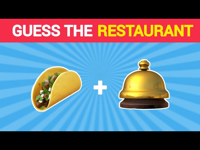 Guess the Fast Food Restaurant by Emoji?🍔 | QUIZ BOMB
