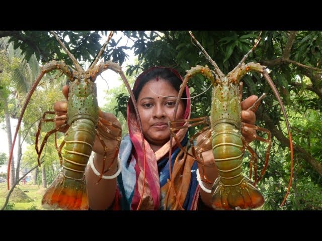 LOBSTER TAIL !!! Amazing Cutting & Cooking Yamme Masala Fry Recipe || How to cook LOBSTER TAIL
