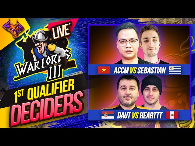 WARLORDS  3 QUALIFIER ONE - ACCM vs Sebastian | DauT vs Hearttt