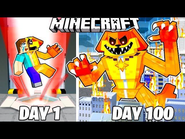 I Survived 100 Days as DOGDAY in HARDCORE Minecraft!