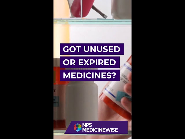 Disposing of unused medicines