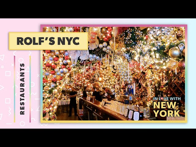 [2024] Rolf's NYC Christmas - Inside Rolf's German Restaurant ✨