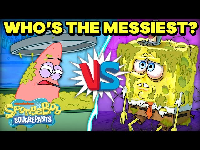 Who is the Master of Mess? SpongeBob vs. Patrick 🗑️ | SpongeBob