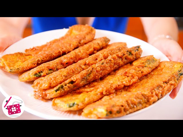 GOD SO TASTY! I brought the recipe from Germany! Fried zucchini tastes better than meat, SURPRISE..