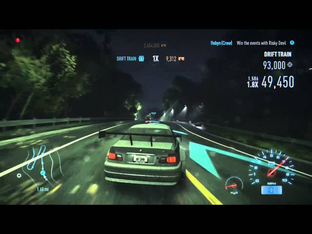Need For Speed 2015: BMW M3 GTR Drifting (IMPROVED ENGINE SOUND!)