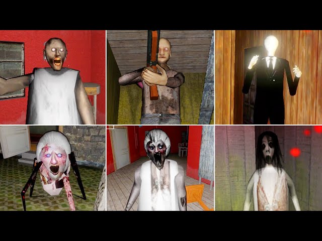 All New Jumpscares Of Granny, Grandpa, Slendrina, Angeline & More | Granny Chapter Two New Update