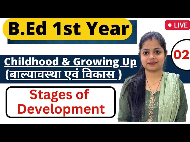 MDU/CRSU Bed 1st Year 2023 | Childhood & Growing Up | Stages Of Development | Rupali Jain