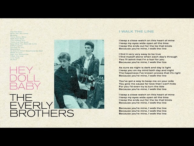 The Everly Brothers - I Walk The Line (Official Audio)