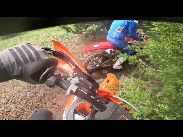 Testing a 2023 KTM 300XC at Riders to Racers, ride day