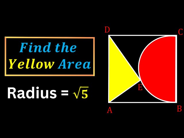 A Nice Math Olympiad Geometry Problem | Can you Find the Area of Yellow Triangle