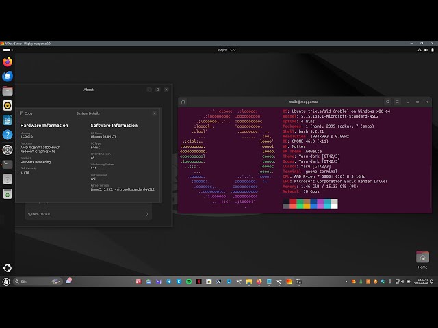 Ubuntu 24.04 - Gnome 46 on Ubuntu 24.04 via Windows 11 - GWSL - WSL - YouTube 2024