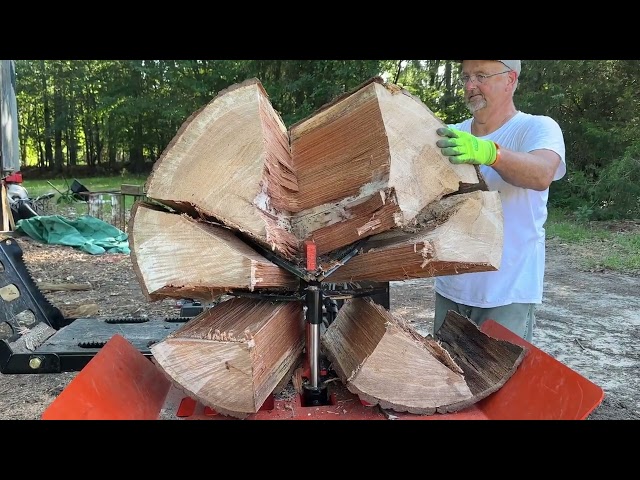 Big Rounds are Back #firewood #splitting  @WolfeRidgeSplitters