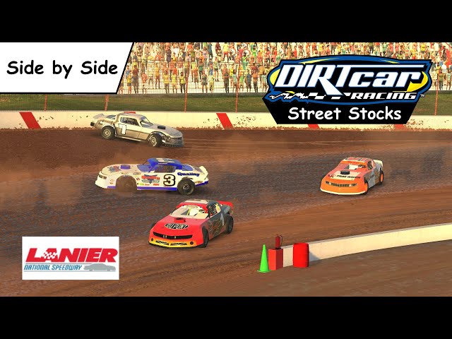 iRacing - Dirt Street Stocks - Lanier - Side by Side Racing!