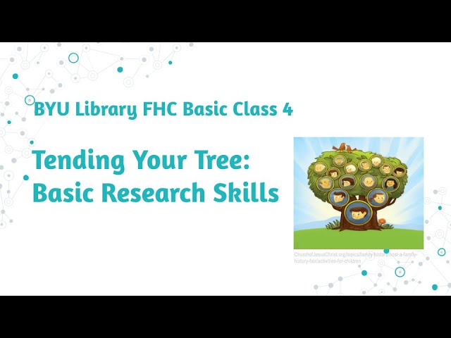 FamilySearch Basics Series (for LDS) 4: Basic Research Skills - Kathryn Grant (28 Apr 2024)