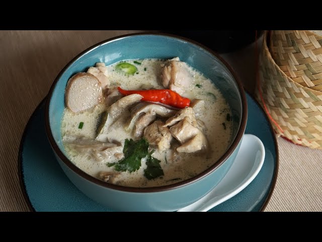 "Tom Kha Gai" Coconut Chicken Soup: One of the best-known soups in Thailand