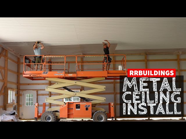 Farm Shop Metal Ceiling Install Plus KEY Details!