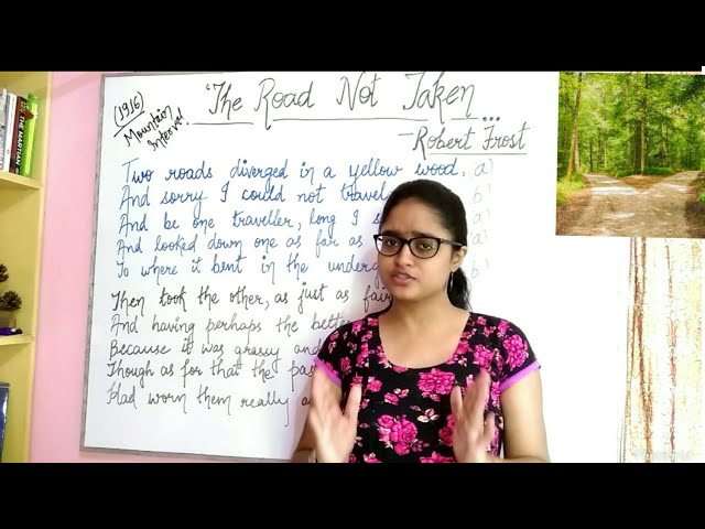 The road not taken by Robert Frost || explained in Hindi ||