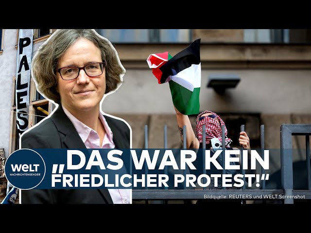 BERLIN: "Dürfen Risiko nicht mehr eingehen" Kehrtwende bei Uni-Direktorin nach Pro-Palästina-Protest