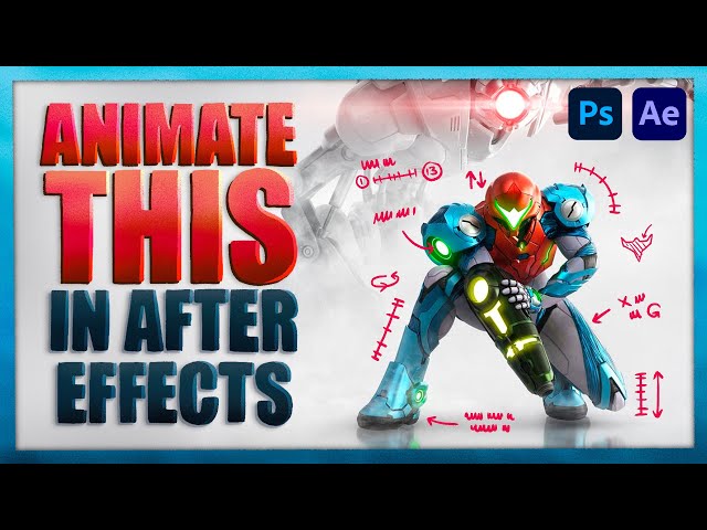 How to Animate a Still Image with After Effects and Photoshop | Tutorial ft. METROID DREAD