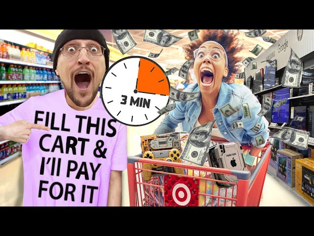 Surprising Strangers with Shopping Spree @ Walmart  (FV Family Fill a Cart Challenge)