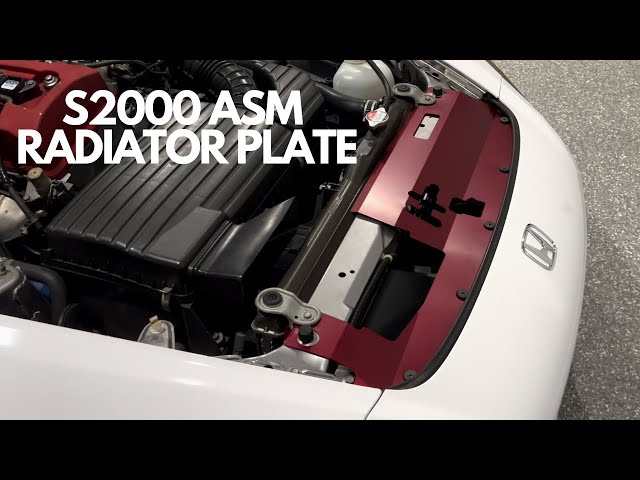 Honday S2000 ASM Radiator Plate Install