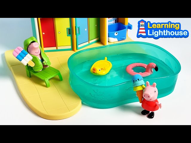 Peppa Pig Get a New Pool and Make Ice Cream