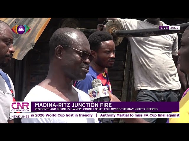 Madina-Ritz junction fire: Residents, businesses owners count losses following Tuesday inferno