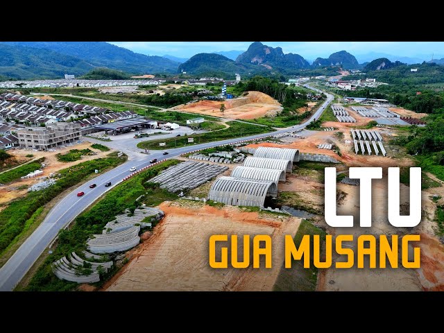 Progres LTU/CSR Gua Musang dari Sempadan Pahang - Tanah Putih - Bulatan Gua Musang - Bandar Baru