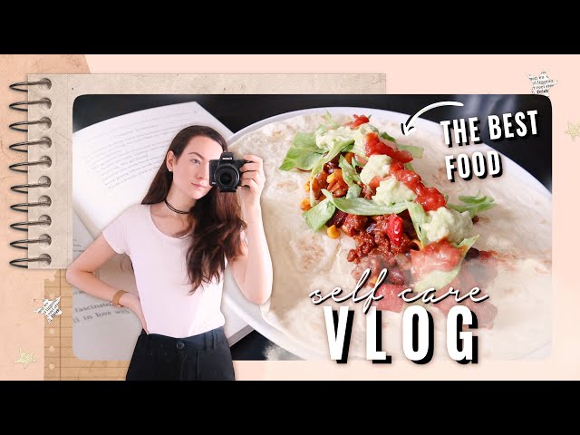 SELF CARE VLOG 🥗🤤 HEALTHY FOOD & JOURNAL WITH ME ✍🏻