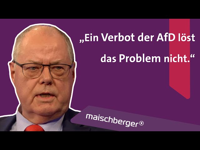 Bundesfinanzminister a.D. Peer Steinbrück (SPD) über AfD, Schuldenbremse & die Ampel | maischberger