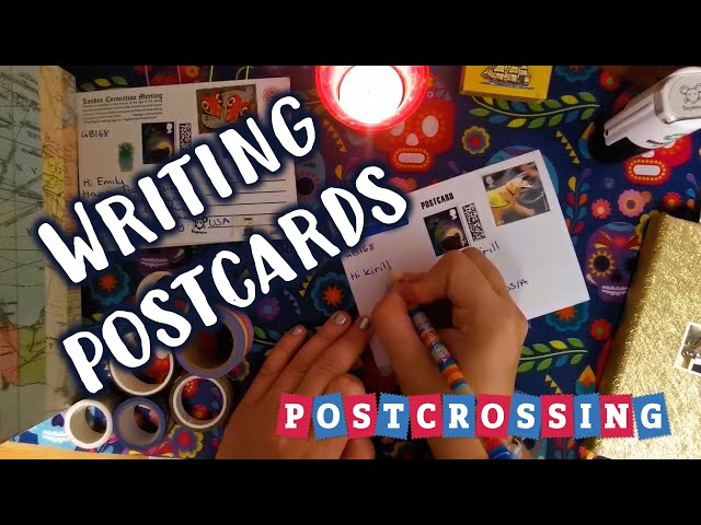 Writing postcards | How to write a postcard for Postcrossing | A postcard from England