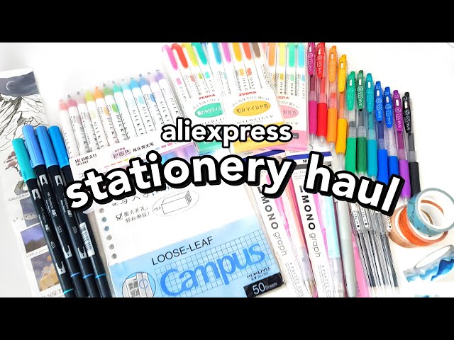 HUGE Stationery Haul ⭐️ AliExpress JIANWU ⭐️