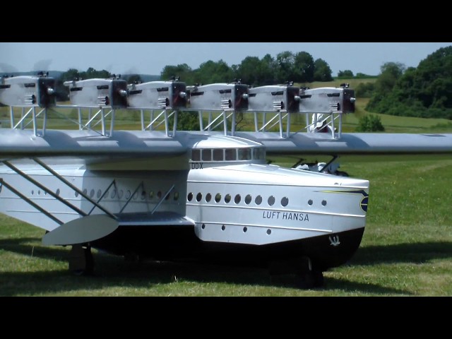 Flying boat Dornier DO-X 1929 Scale RC model Airplane with 12x O.S Engine