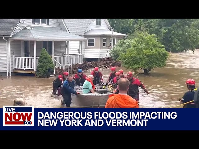 Flood in New York, Vermont: Flash flooding turns streets into rivers | LiveNOW from FOX