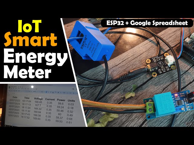 IoT based Smart Energy Meter using ESP32 & Google Sheet | Google Spreadsheet