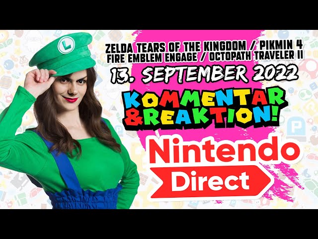ZELDA: TEARS OF THE KINGDOM wird es heißen! 🔴 Nintendo Direct 13.9.2022 Kommentar & React mit Gregor