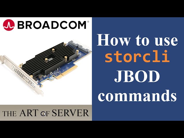 How to use storcli JBOD commands | Broadcom LSI Tutorial