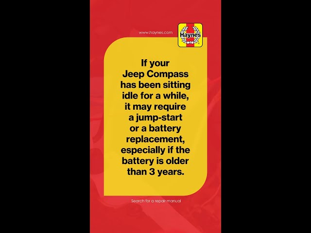 When Do You Need To Replace The Battery Of Your Jeep Compass?