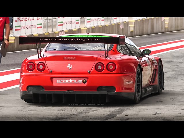 Ferrari 550 GTS Maranello Prodrive: Aggressive Warm Up & Pure V12 Sound on Track!