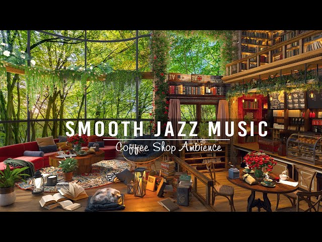 Cozy Jazz Music & Coffee Shop Ambience with Relaxing Smooth Piano Jazz Music for Work, Study, Sleep