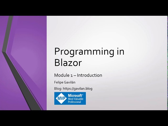 New Course! Programming in Blazor  - ASP.NET CORE 3.1 - Trailer