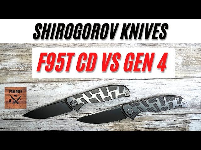 Shirogorov Custom Division F95T VS Gen 4 Pocketknife. Fablades Comparison Review