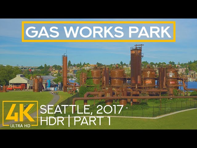 History: How Gas Works Park (Seattle) looked in 2017 (4K HDR) -  Part 1