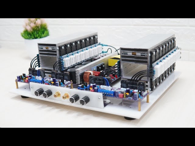 DIY 4 Channel High Power Amplifier using 32+32 Transistors | 2SC5200 & 2SA1943 #cbzproject