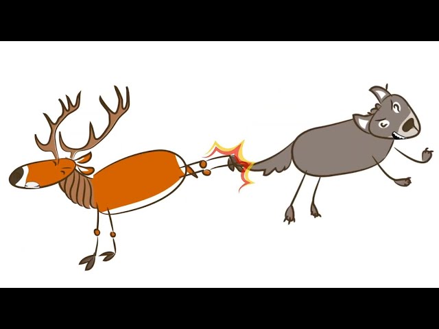 Stag And The Wolf Cartoon Story and Animated Video for Babies