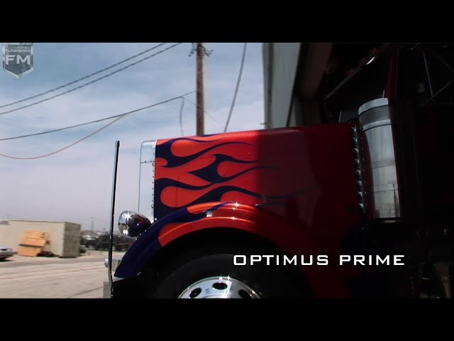 Optimus Prime truck 'Transformers' Behind The Scenes
